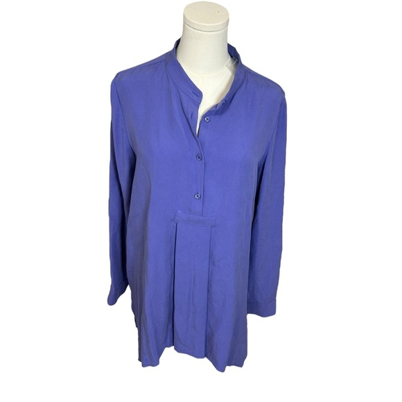 Soft Surroundings Symphony Nights Tunic Top Womens M Lavender Long Sleeve Modal - Picture 1 of 11